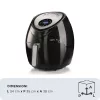 Ariete 4618 Airy Fryer XXL - Freidora de aire - Freír 2,5 kg de patatas fritas - 7 litros - Cocinar sin aceite ni grasa - 1800 vatios - negro