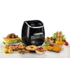 Ariete 4619 Airy Fryer Horno – Freidora de aire y horno eléctrico con asador giratorio – Cesta giratoria – Deshidratador – 2000 vatios – 11 litros – acero