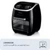 Ariete 4619 Airy Fryer Horno – Freidora de aire y horno eléctrico con asador giratorio – Cesta giratoria – Deshidratador – 2000 vatios – 11 litros – acero