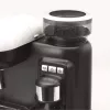 Ariete 1318 Moderna Cafetera espresso con molinillo de café integrado, para granos de café y café molido, boquilla espumadora de leche para capuchino, filtro para 1 y 2 tazas, 1080 W, 800 cc, blanco