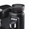 Ariete 1318 Moderna Cafetera espresso con molinillo de café integrado, para granos de café y café molido, espumador de leche para capuchino, filtro para 1 y 2 tazas, 1080 W, 800 ml, negro