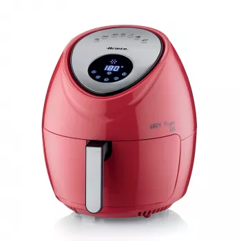 Ariete 4618 Airy Fryer XXL - Freidora de aire - Freír 2,5 kg de patatas fritas - 7 litros - Cocinar sin aceite ni grasa - 1800 vatios - rojo