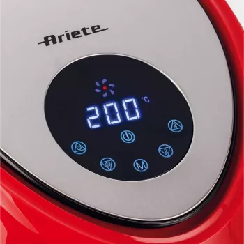 Ariete 4618 Airy Fryer XXL - Freidora de aire - Freír 2,5 kg de patatas fritas - 7 litros - Cocinar sin aceite ni grasa - 1800 vatios - rojo