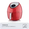 Ariete 4618 Airy Fryer XXL - Freidora de aire - Freír 2,5 kg de patatas fritas - 7 litros - Cocinar sin aceite ni grasa - 1800 vatios - rojo