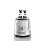 Ariete 149 Tostadora blanca Modern con pinza para 2 rebanadas de pan, sándwich o tostada – 6 niveles de tostado – función descongelar – línea Modern – blanco