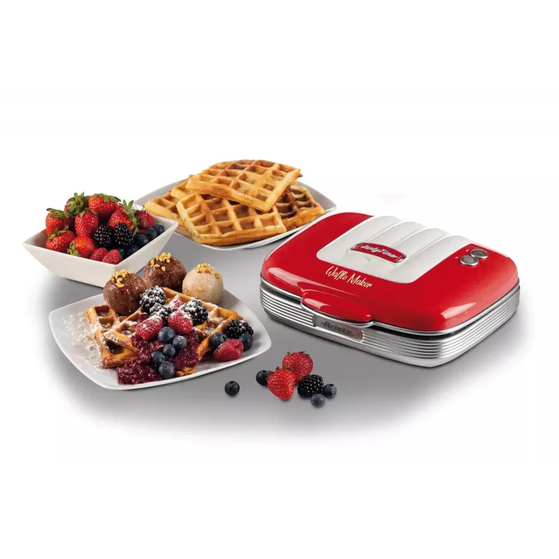 Ariete 1973 Gofrera, 700 W, placas antiadherentes, rojo, rojo, 700 W, 700 W, 700 W, 210 mm, 250 mm