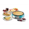 Ariete Maker Placa eléctrica para crepes, 1000 W, antiadherente, azul