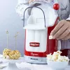 Ariete 2958 Pop Corn Maker Party Time, máquina de palomitas con palanca, 1100 vatios, capacidad 600 g, preparación con aire caliente sin grasa, rojo