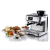 Ariete Cafetera espresso 1312, cafetera espresso, 2 L, granos de café, molinillo integrado, 1600 W, plata