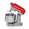 Ariete Moderna Robot de cocina rojo, batidora de pie, rojo, batir, amasar, mezclar, 5,5 l, control giratorio, aluminio