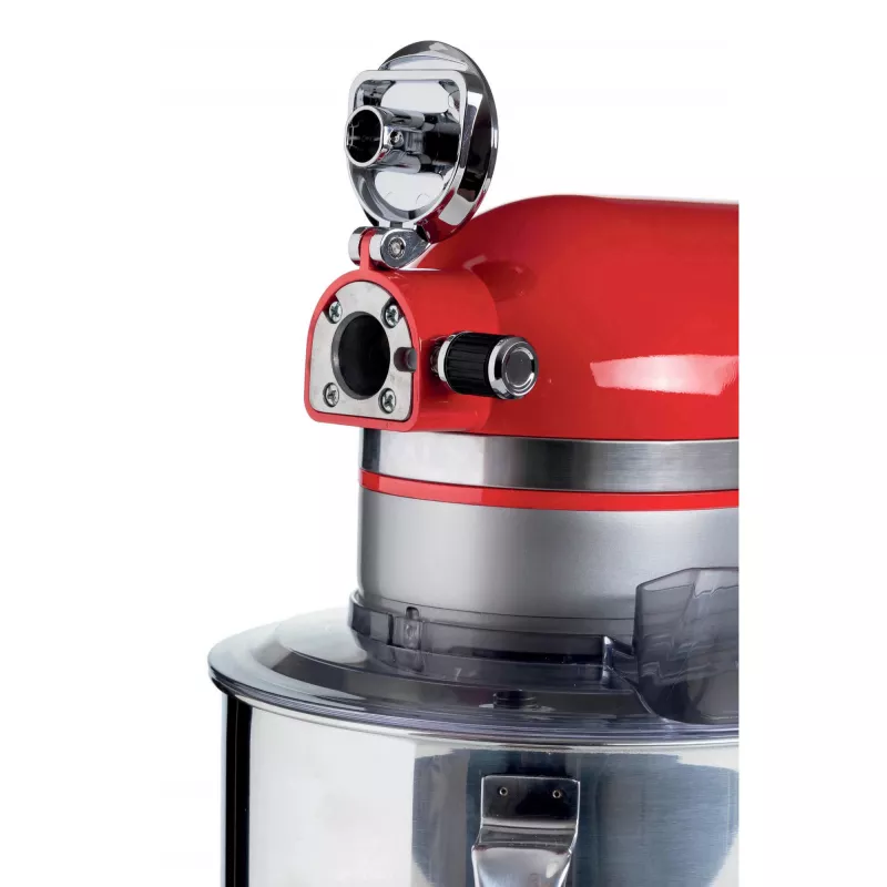 Ariete Moderna Robot de cocina rojo, batidora de pie, rojo, batir, amasar, mezclar, 5,5 l, control giratorio, aluminio