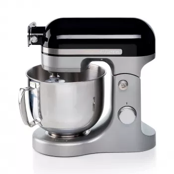 Ariete Moderna Batidora negra, batidora de pie, negro, batir, amasar, mezclar, 5,5 l, control giratorio, aluminio