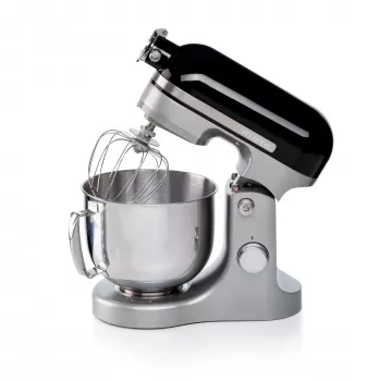 Ariete Moderna Batidora negra, batidora de pie, negro, batir, amasar, mezclar, 5,5 l, control giratorio, aluminio