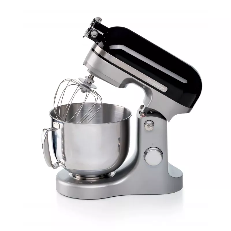 Ariete Moderna Batidora negra, batidora de pie, negro, batir, amasar, mezclar, 5,5 l, control giratorio, aluminio
