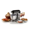 Ariete Moderna Batidora negra, batidora de pie, negro, batir, amasar, mezclar, 5,5 l, control giratorio, aluminio