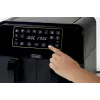 Ariete 4623 Airy Fryer Dual, freidora de aire con cesta doble, 1700 W, capacidad 8 l, 3 funciones de cocción, panel táctil LED digital, 8 programas preestablecidos, temporizador, 2 cestas, negro