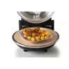 Ariete 917 Horno para pizza - Pizza en 4 minutos - Placa de piedra refractaria con recubrimiento antiadherente - Temperatura máx. 400 °C - 1200 vatios - Temporizador 30' - negro