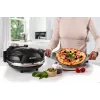 Ariete 917 Horno para pizza - Pizza en 4 minutos - Placa de piedra refractaria con recubrimiento antiadherente - Temperatura máx. 400 °C - 1200 vatios - Temporizador 30' - negro