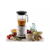Ariete Modern Batidora blanca con jarra de vidrio, batidora de mesa, 1,5 L, función de pulso, trituradora de hielo, 1000 W, blanco