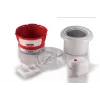 Ariete 643 Máquina de helados Party Time, máquina de helados, 12 W, capacidad 1,5 L, recipiente extraíble con doble aislamiento, tiempo de preparación 30 minutos, tapa para añadir ingredientes, rojo