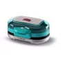 Ariete 205 Hamburger Maker Party Time, máquina de hamburguesas, 1200 W, placas antiadherentes dobles, 2 compartimentos, fácil de limpiar, azul