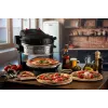 Ariete 927 Pizzeria , horno doble para pizza, 2 pizzas en 4 minutos, 2300 W, 2 piedras refractarias, 2 termostatos, diámetro 32 cm, 5 niveles de cocción, 2 palas de acero inoxidable, rojo