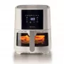 Ariete 4626 Airy Fryer 6L, freidora de aire, 1300 W, capacidad 6 l, capacidad de cámara 2,5 kg, 8 programas preestablecidos, temperatura hasta 200 °C, cesta transparente para controlar la cocción, negro
