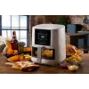 Ariete 4626 Airy Fryer 6L, freidora de aire, 1300 W, capacidad 6 l, capacidad de cámara 2,5 kg, 8 programas preestablecidos, temperatura hasta 200 °C, cesta transparente para controlar la cocción, negro