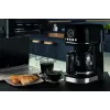 Ariete 1396 Moderna cafetera de filtro, American Coffee, capacidad 15 tazas, placa calefactora, pantalla LCD, filtros extraíbles y lavables, negro