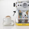 Ariete 1389 Positano cafetera, 850 W, capacidad del depósito 0,9 l, filtro para 1 o 2 tazas, bandeja recogegotas, espumador de leche
