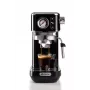 Ariete 1381 cafetera con manómetro, apta para café molido y cápsulas ESE, 1300 W, depósito de agua 1,1 l, presión 15 bar, filtro para ½ taza, boquilla para cappuccino, negro