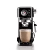 Ariete 1381 cafetera con manómetro, apta para café molido y cápsulas ESE, 1300 W, depósito de agua 1,1 l, presión 15 bar, filtro para ½ taza, boquilla para cappuccino, negro