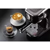 Ariete 1381 cafetera con manómetro, apta para café molido y cápsulas ESE, 1300 W, depósito de agua 1,1 l, presión 15 bar, filtro para ½ taza, boquilla para cappuccino, negro