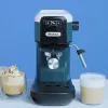 Ariete 1399 cafetera espresso, para café molido y cápsulas ESE, 1300 W, capacidad 1,1 l, presión 15 bar, filtros para 1, 2 tazas y cápsulas ESE, cappuccino, blanco