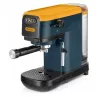 Ariete 1399 cafetera espresso, para café molido y cápsulas ESE, 1300 W, capacidad 1,1 l, presión 15 bar, filtros para 1, 2 tazas y cápsulas ESE, cappuccino, amarillo