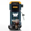 Ariete 1399 cafetera espresso, para café molido y cápsulas ESE, 1300 W, capacidad 1,1 l, presión 15 bar, filtros para 1, 2 tazas y cápsulas ESE, cappuccino, amarillo