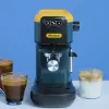 Ariete 1399 cafetera espresso, para café molido y cápsulas ESE, 1300 W, capacidad 1,1 l, presión 15 bar, filtros para 1, 2 tazas y cápsulas ESE, cappuccino, amarillo