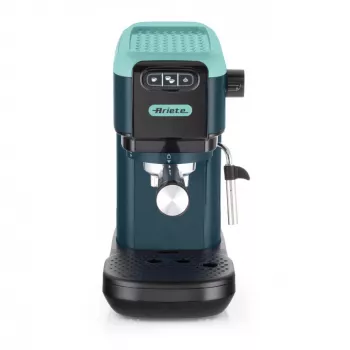 Ariete 1399 cafetera espresso, para café molido y cápsulas ESE, 1300 W, capacidad 1,1 l, presión 15 bar, filtros para 1, 2 tazas y cápsulas ESE, cappuccino, verde