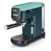 Ariete 1399 cafetera espresso, para café molido y cápsulas ESE, 1300 W, capacidad 1,1 l, presión 15 bar, filtros para 1, 2 tazas y cápsulas ESE, cappuccino, verde