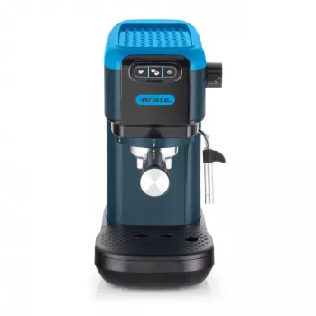 Ariete 1399 cafetera espresso, para café molido y cápsulas ESE, 1300 W, capacidad 1,1 l, presión 15 bar, filtros para 1, 2 tazas y cápsulas ESE, cappuccino, azul