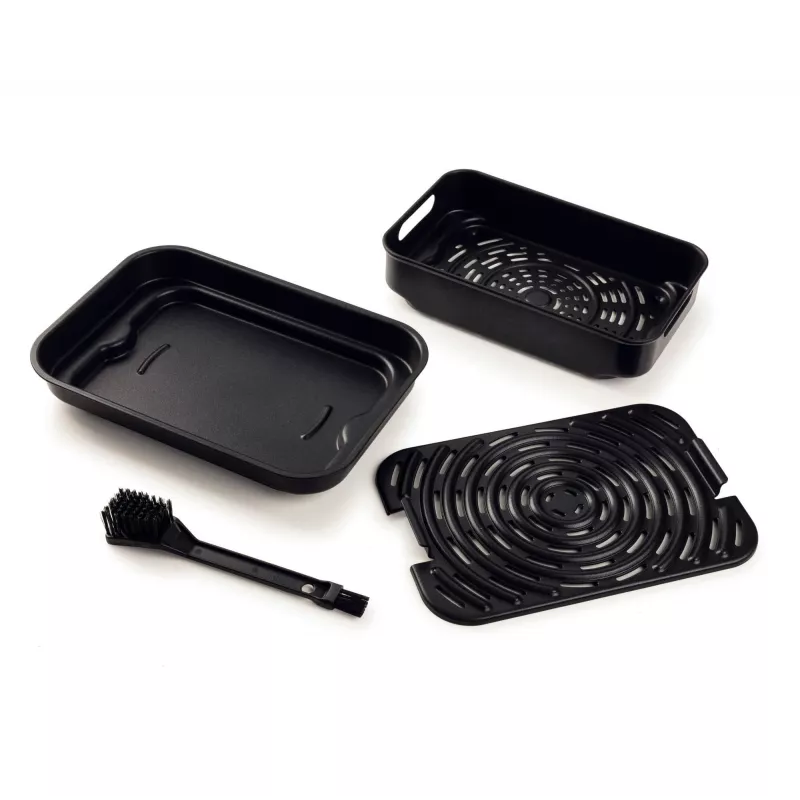 Ariete 4635 Air Fryer Grill, freidora de aire y grill, parrilla para steak, 1700 W, capacidad 8 l, freír y asar, 8 funciones de cocción, temporizador, negro