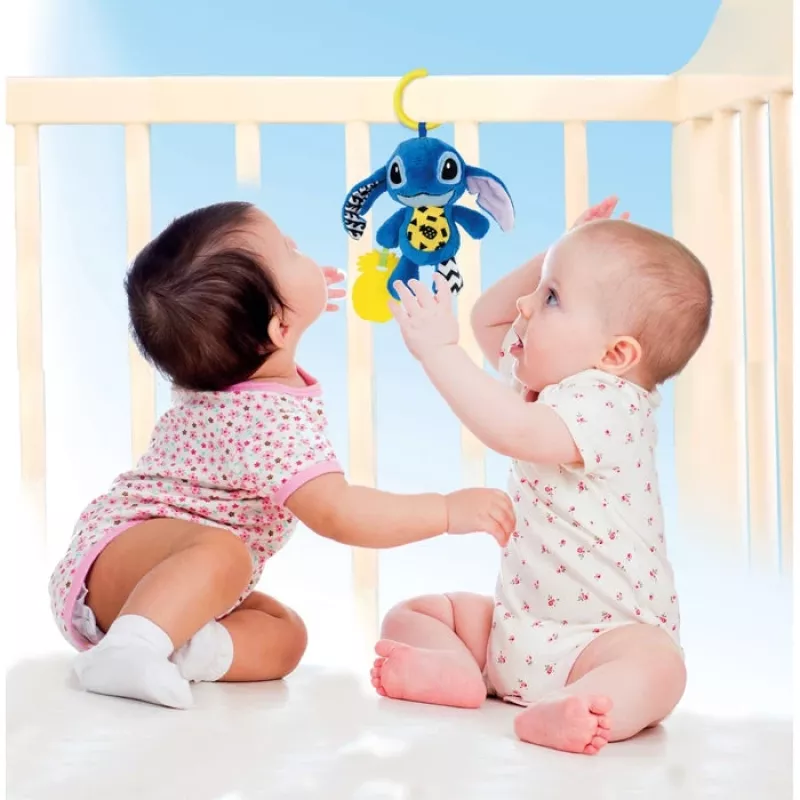 Clementoni Disney Baby Stitch Soft Rattle bebé juguete colgante