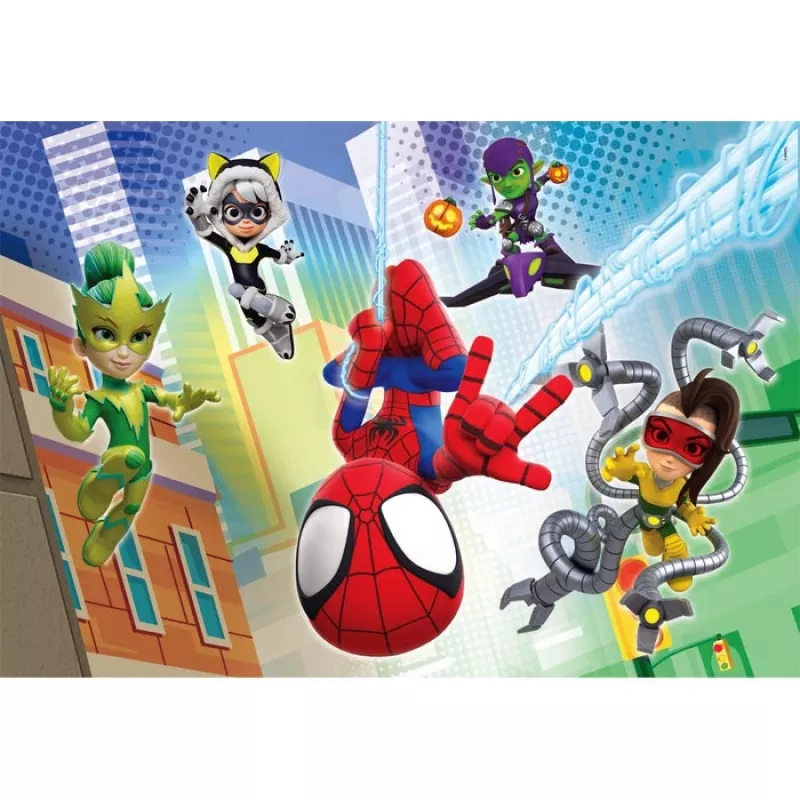 Clementoni Puzle 2x60 piezas, Spidey y sus increíbles amigos (21625)