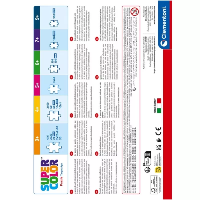 Clementoni Supercolor 21744 puzzle puzzle 300 piezas dibujos animados