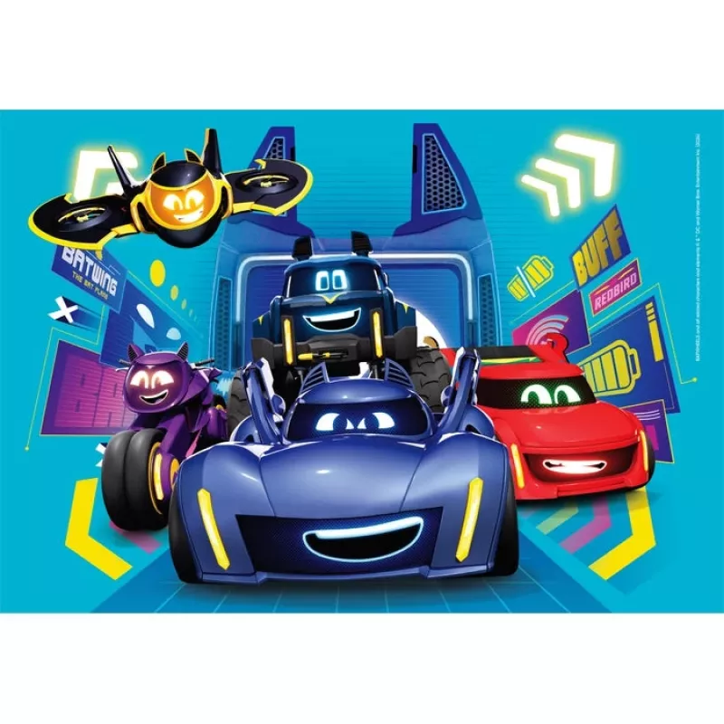 Clementoni Supercolor Batwheels puzzle 60 piezas cómics
