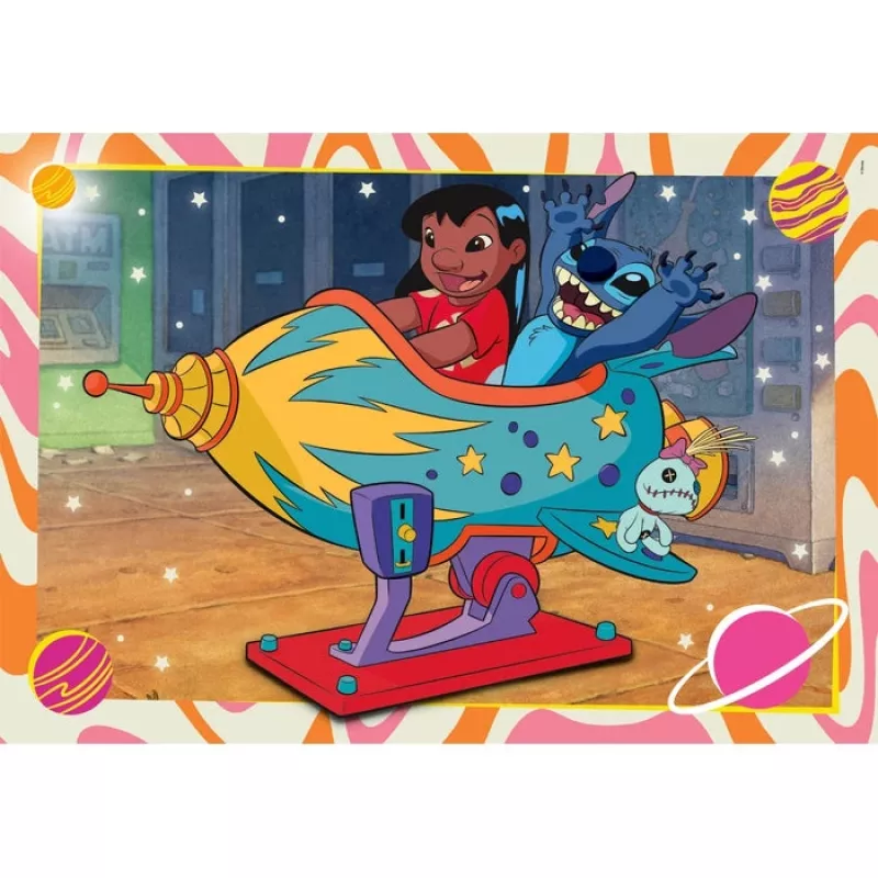 Clementoni Supercolor Puzle 2x60 piezas, Stitch (24822)