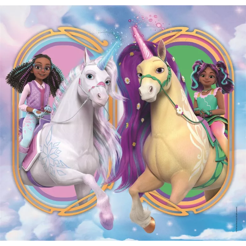 Clementoni 3x48 piezas puzzles Unicorn Academy, 5 años Clementoni 3x48 piezas puzzles Unicorn Academy. Edad mínima recomendada: 5 años