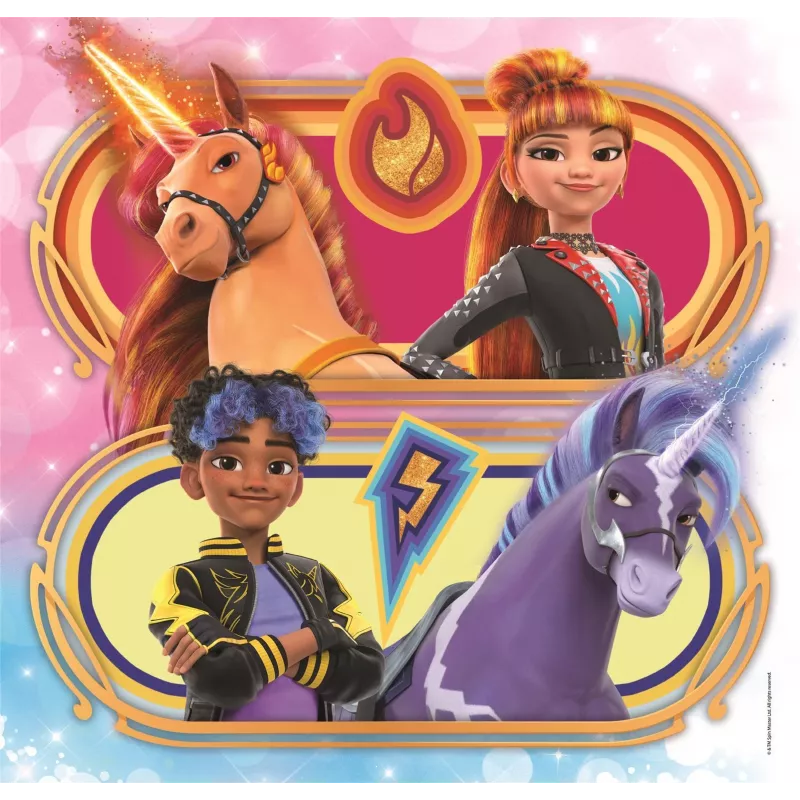 Clementoni 3x48 piezas puzzles Unicorn Academy, 5 años Clementoni 3x48 piezas puzzles Unicorn Academy. Edad mínima recomendada: 5 años