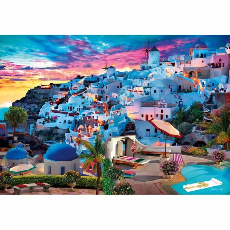 Clementoni High Quality Collection Griechenland Ansicht Puzzle 500 uds. Paisaje