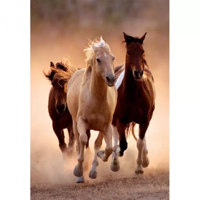 Clementoni Running Horses Puzzle 1000 piezas Animales
